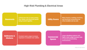 High-Risk Areas Where Plumbing Meets Electricity -Bos Plumbing