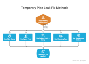 Temporary Pipe leak fix solution