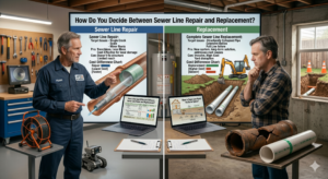 How Do You Decide Between Sewer Line Repair and Replacement