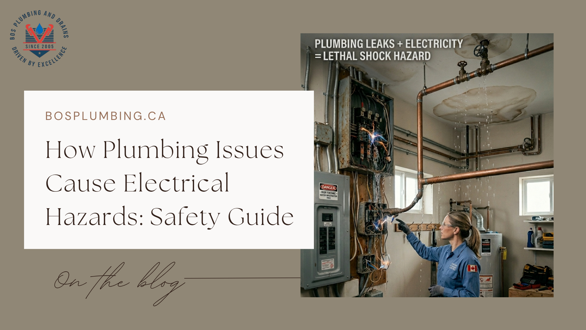 How Plumbing Issues Cause Electrical Hazards Safety Guide - Cover -Bos plumbing