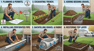 How french drain install
