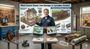 What Causes Sewer Line Damage in Canadian Homes