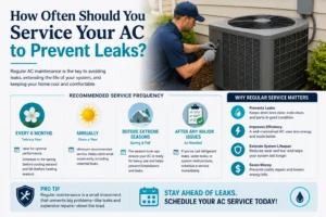 How Often Should You Service Your AC to Prevent Leaks