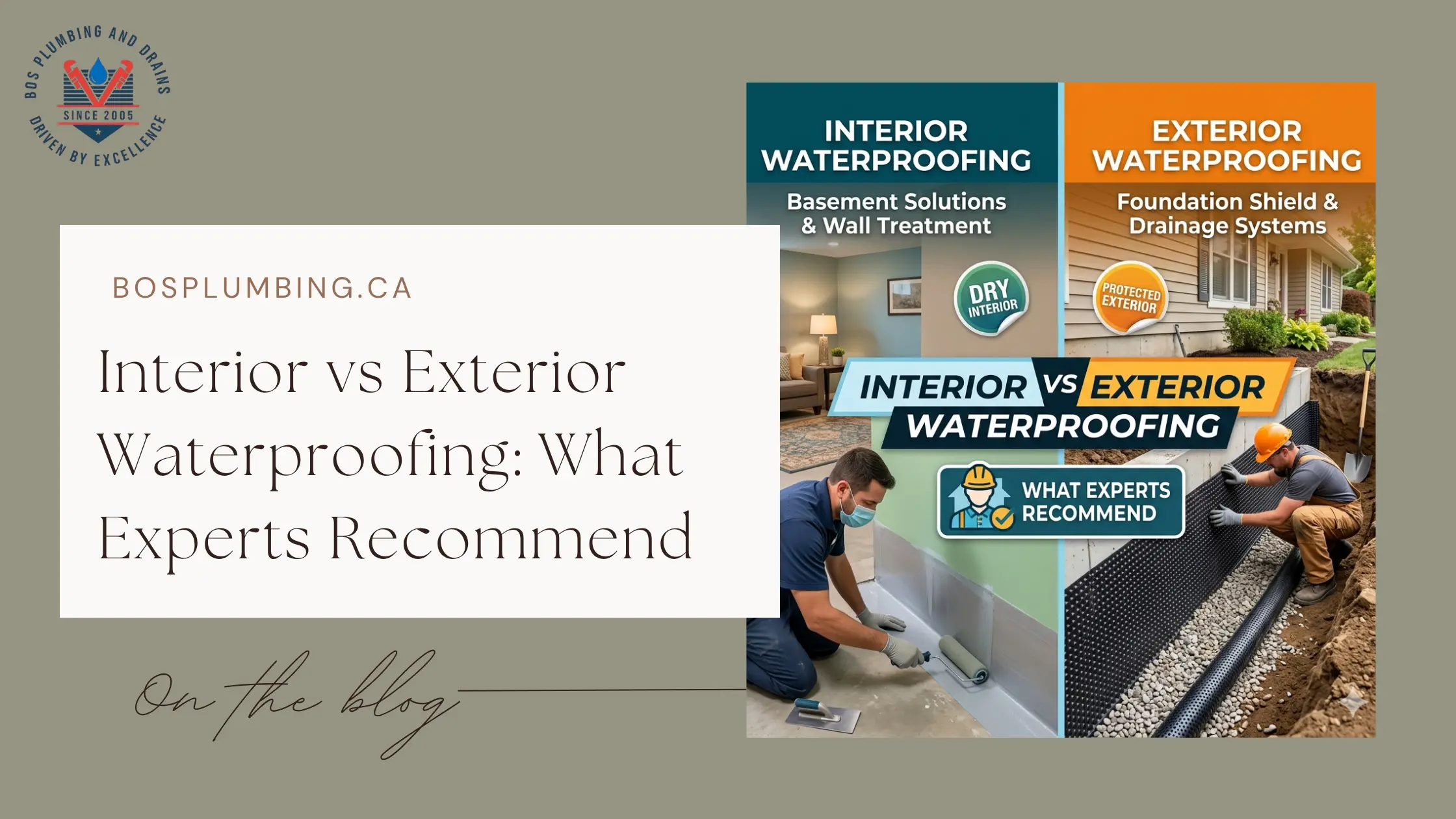 Interior vs Exterior Waterproofing What Experts Recommend