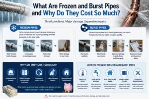 What Are Frozen and Burst Pipes and Why Do They Cost So Much