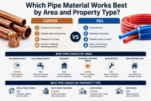 Which Pipe Material Works Best by Area and Property Type