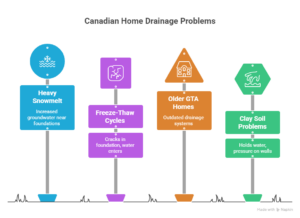 Why Drainage Problems Are Common in Canadian Homes