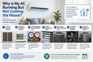 Why Is My AC Running But Not Cooling the House